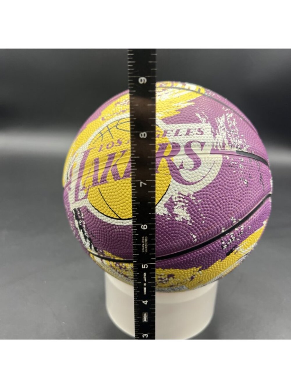 Vtg Spalding/LA LAKERS NBA Souvenir/Kid Toy Mini 7" Basketball; Purple/Yellow - Picture 9 of 9